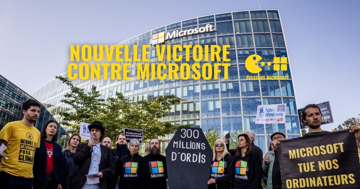 Nouvelle victoire contre Microsoft qui recule sous la pression citoyenne !